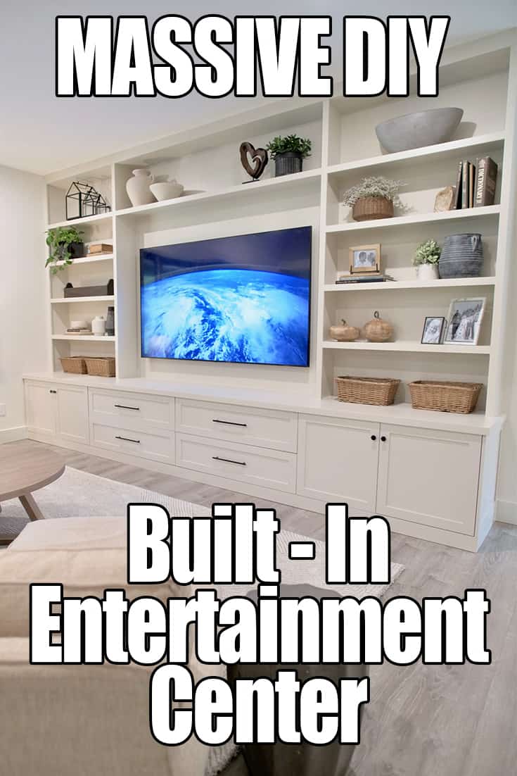 DIY Built In Entertainment Center Plans PIN ME