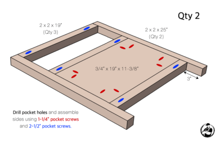 Bedside Table w/ Charging Shelf » Rogue Engineer