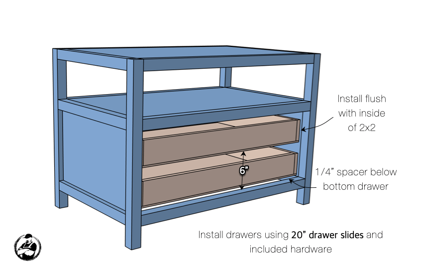 DIY Bedside Table Plans Step 5