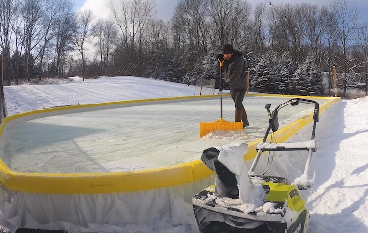DIY Backyard Ice Rink Step 22