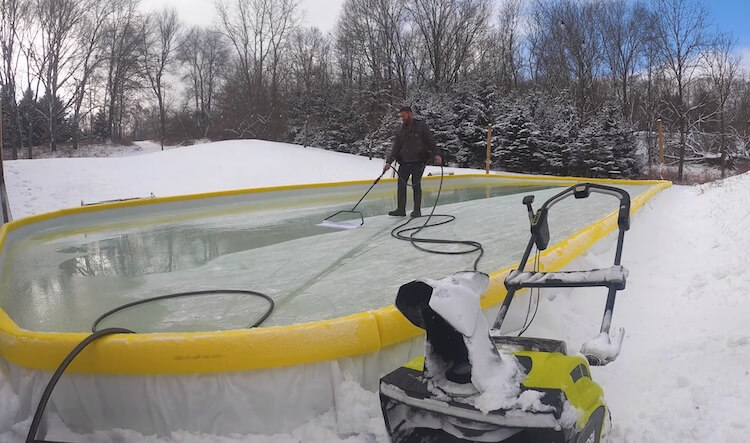 DIY Backyard Ice Rink Step 23