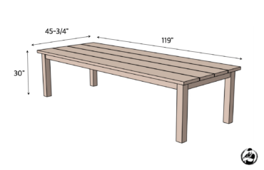 Easy 10 Person Outdoor Table » Rogue Engineer