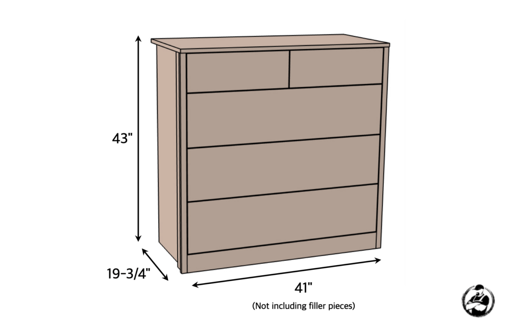 DIY Built In Closet Dresser Plans Dimensions