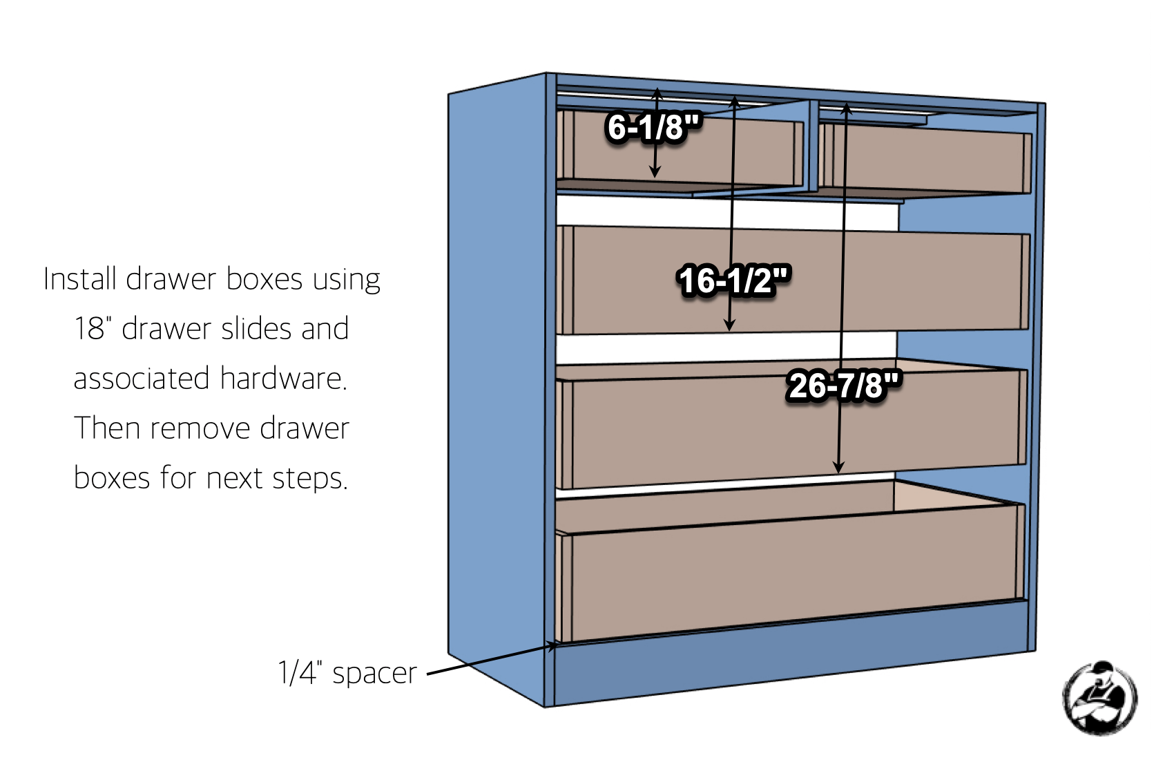 DIY Built In Closet Dresser Plans Step 4 1