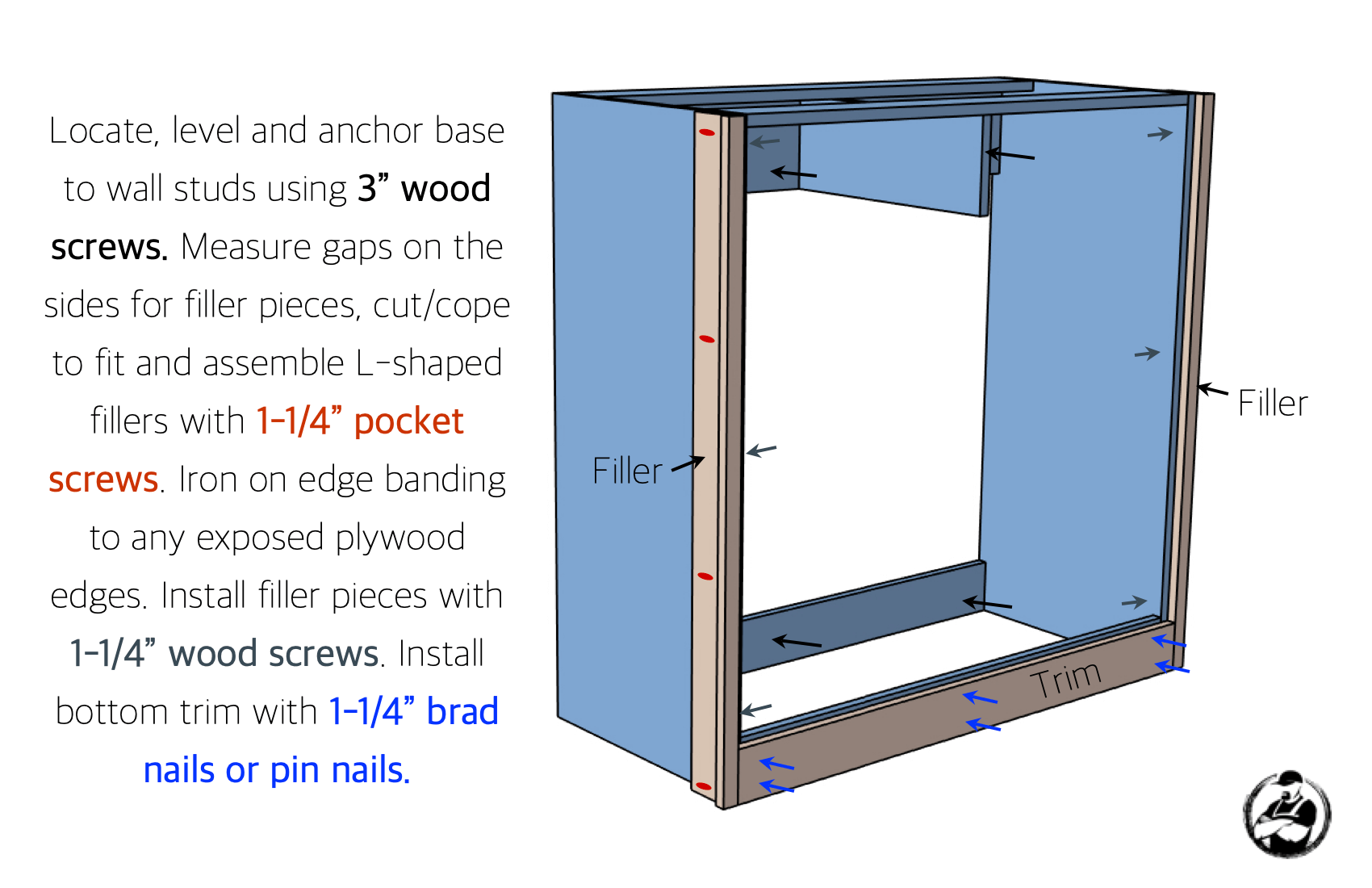 DIY Built In Closet Dresser Plans Step 5