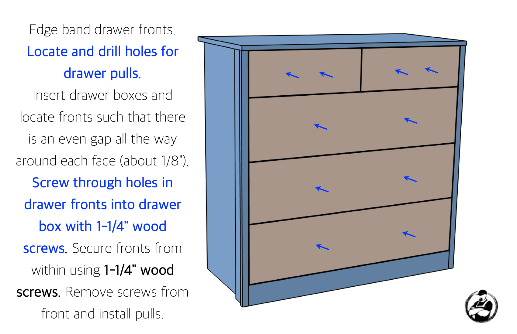 DIY Built In Closet Dresser Plans Step 8 1