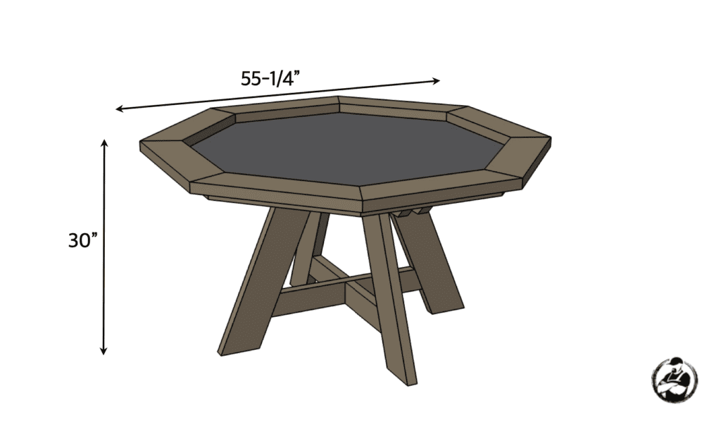 DIY Poker Table Plans Dimensions