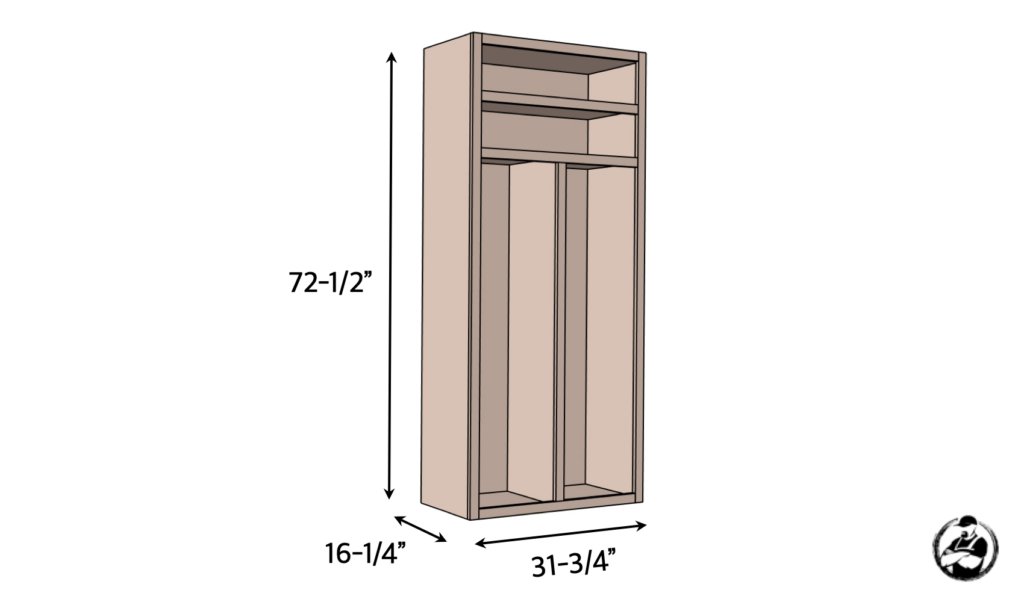 DIY Double Golf Locker Plans Dimensions