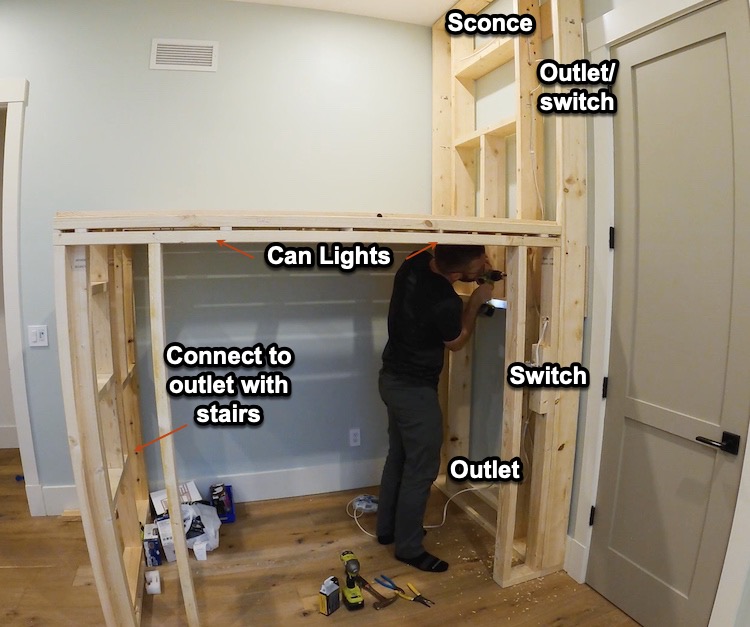 DIY Built In Loft Bed Step 11