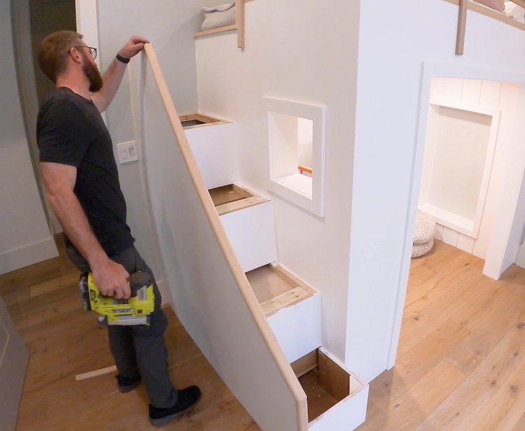 DIY Built In Loft Bed Step 28
