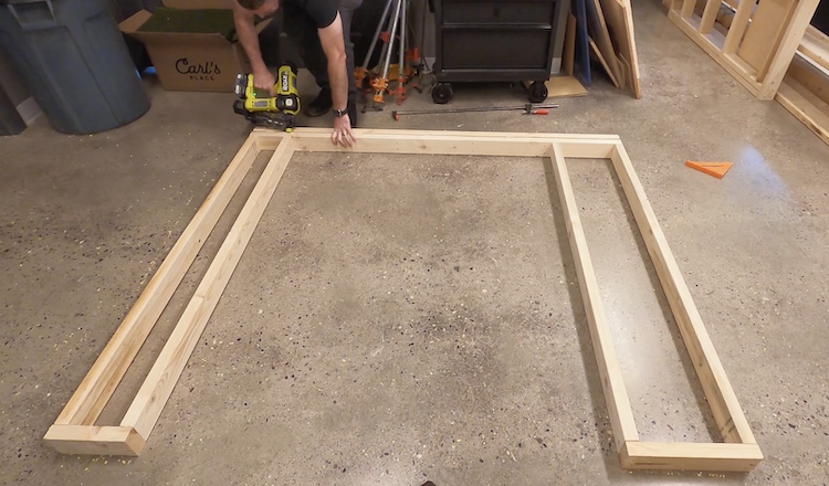 DIY Built In Loft Bed Step 3