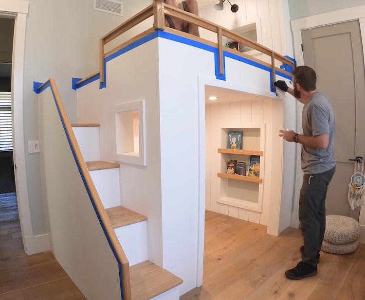 DIY Built In Loft Bed Step 30