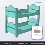 18in Doll Bunk Bed