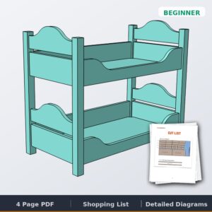 18 doll bunks cover
