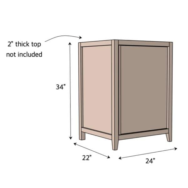 24in vanity dimensions