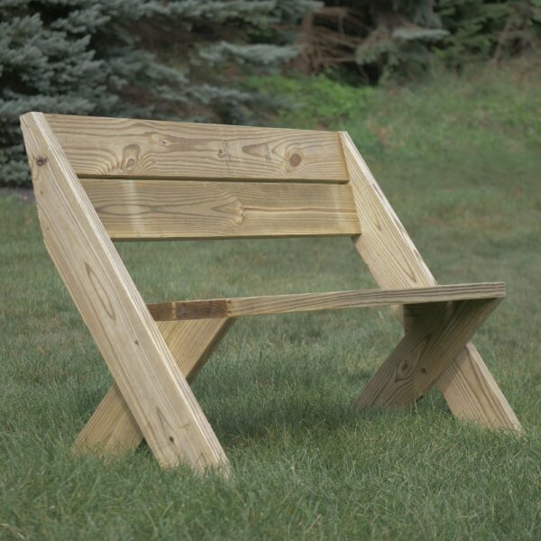 2x6 outdoor bench with back gallery 5