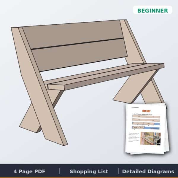 2x8 outdoor bench cover