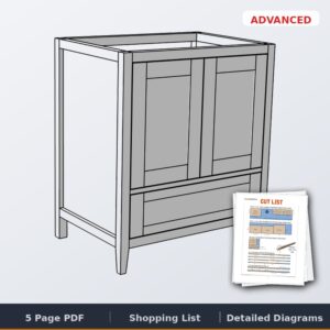 30in bathroom vanity cover
