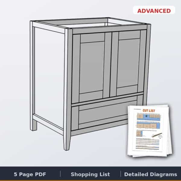 30in bathroom vanity cover