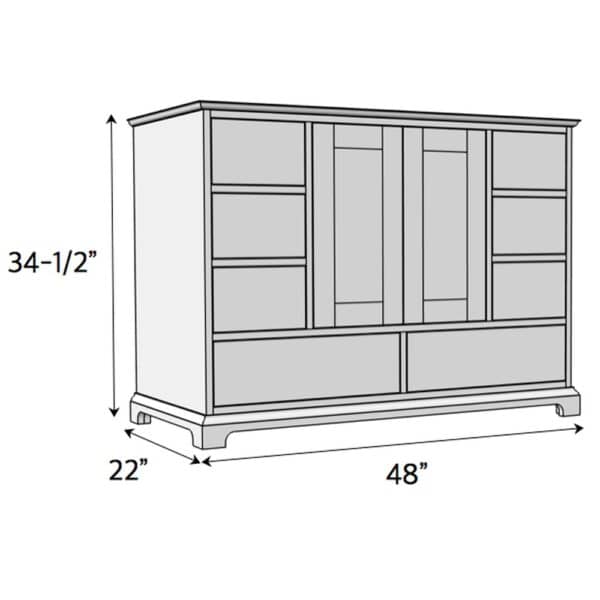 48in bathroom vanity dimensions