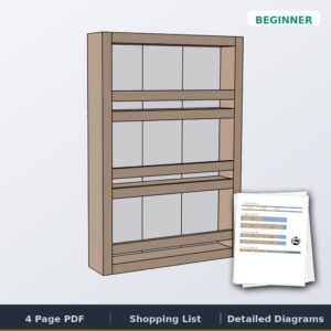 apothecary wall shelf cover