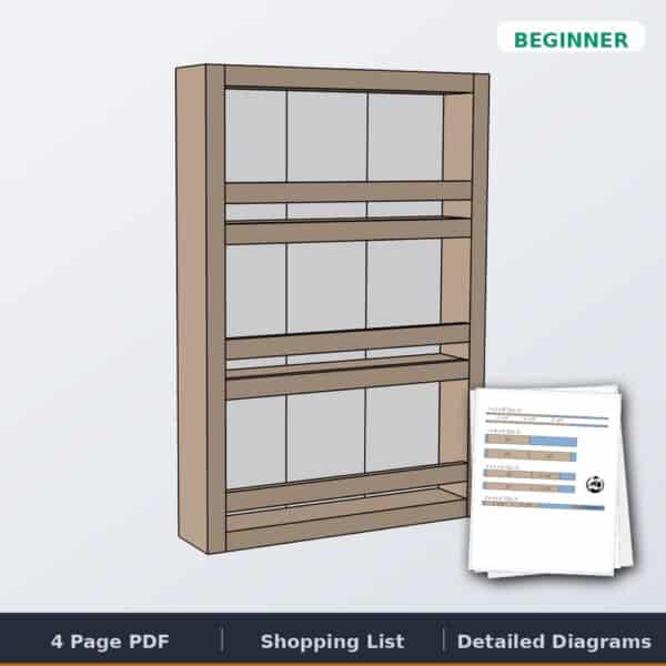 apothecary wall shelf cover
