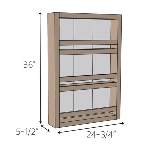 apothecary wall shelf dimensions