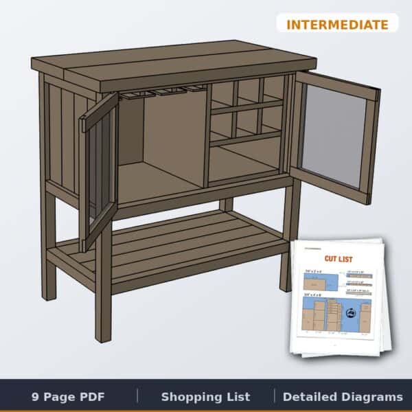 bar cabinet cover