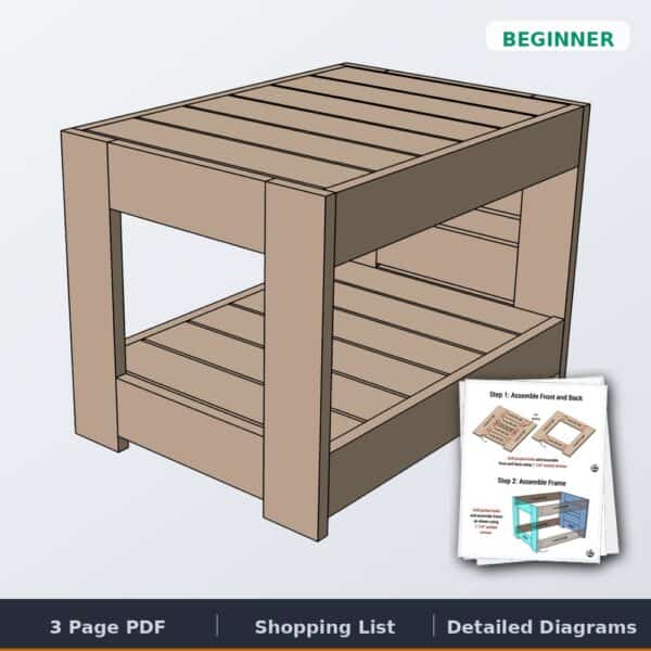 belvedere end table cover