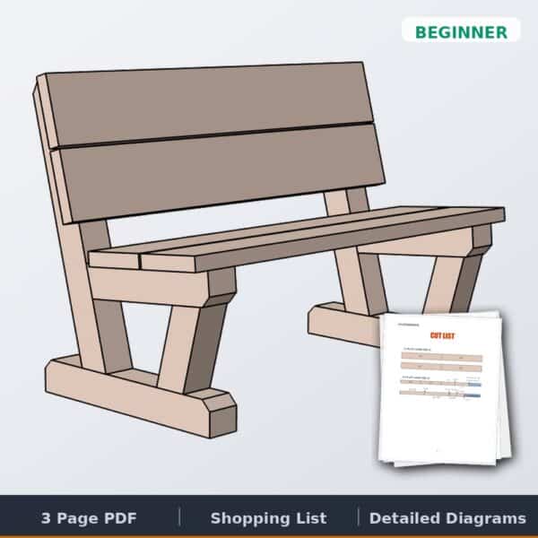 bench 4x4 legs cover