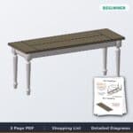 Farmhouse Bench – Elegant Oak