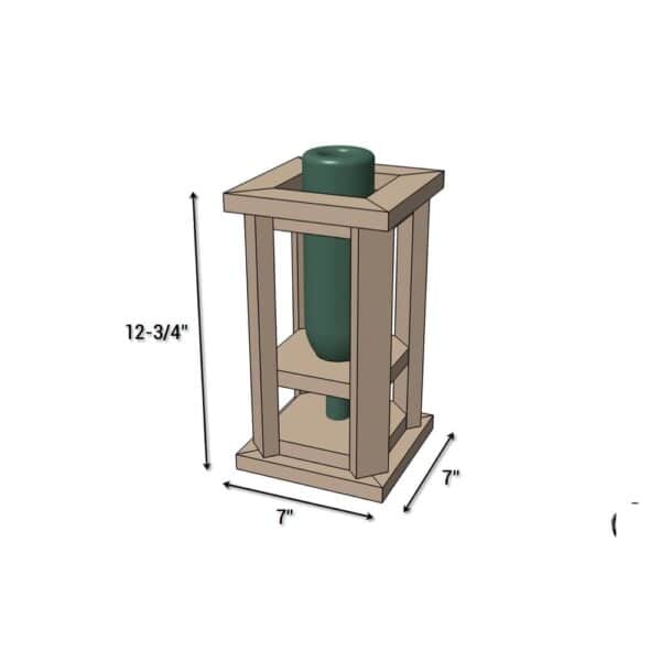 bird feeder dimensions
