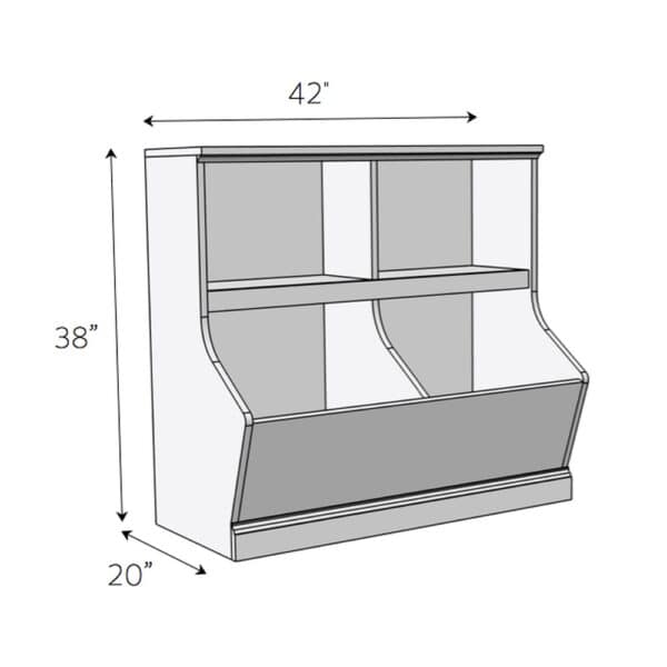 bookcase with toy storage dimensions