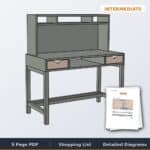 Kids Desk with Hutch