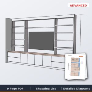 built in entertainment center cover