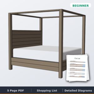 canopy bed king size cover