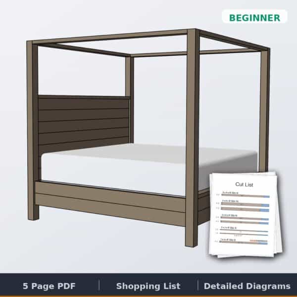 canopy bed king size cover