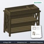 Rustic X Changing Table