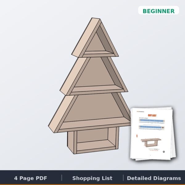 christmas tree shelves cover