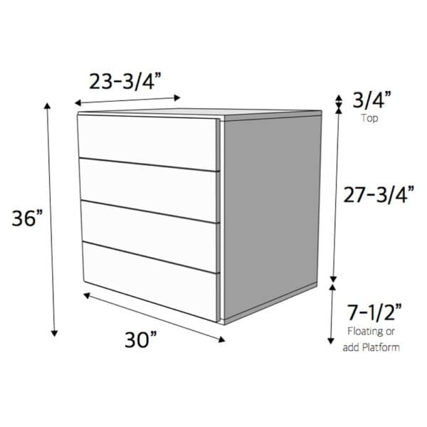closet system bundle dimensions 2