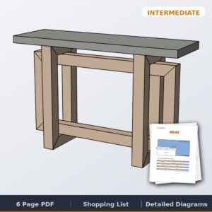 concrete top console cover
