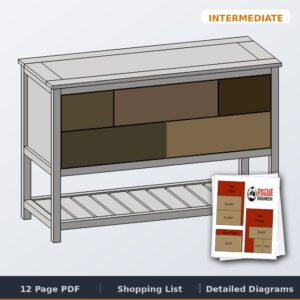 console table ana white cover