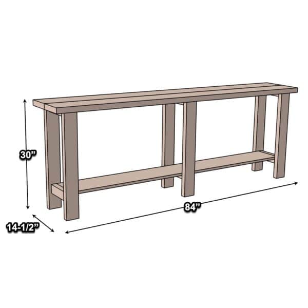 console table dimensions