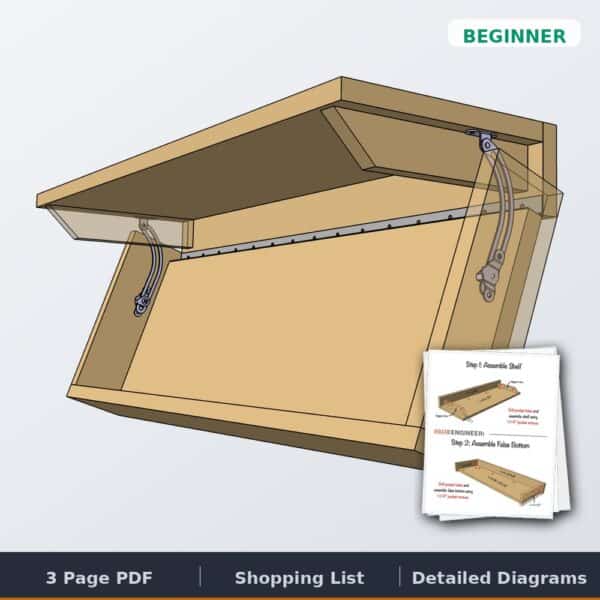 covert floating shelf cover
