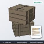 Stacked Crate End Table