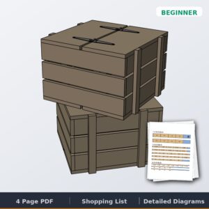 crate end table cover