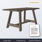 Double Angle Dining Table