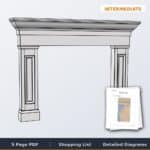 Faux Fireplace Mantel Surround