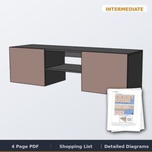 floating media console cover