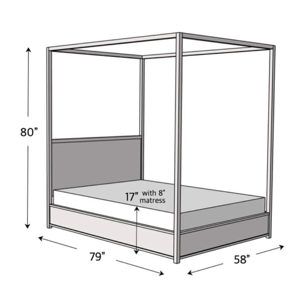 full canopy bed dimensions